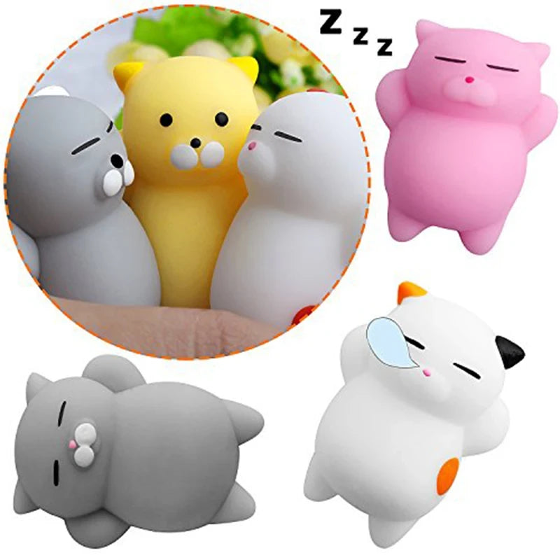 Kawaii mochi squishy toy party favor pack — cute mini squishies