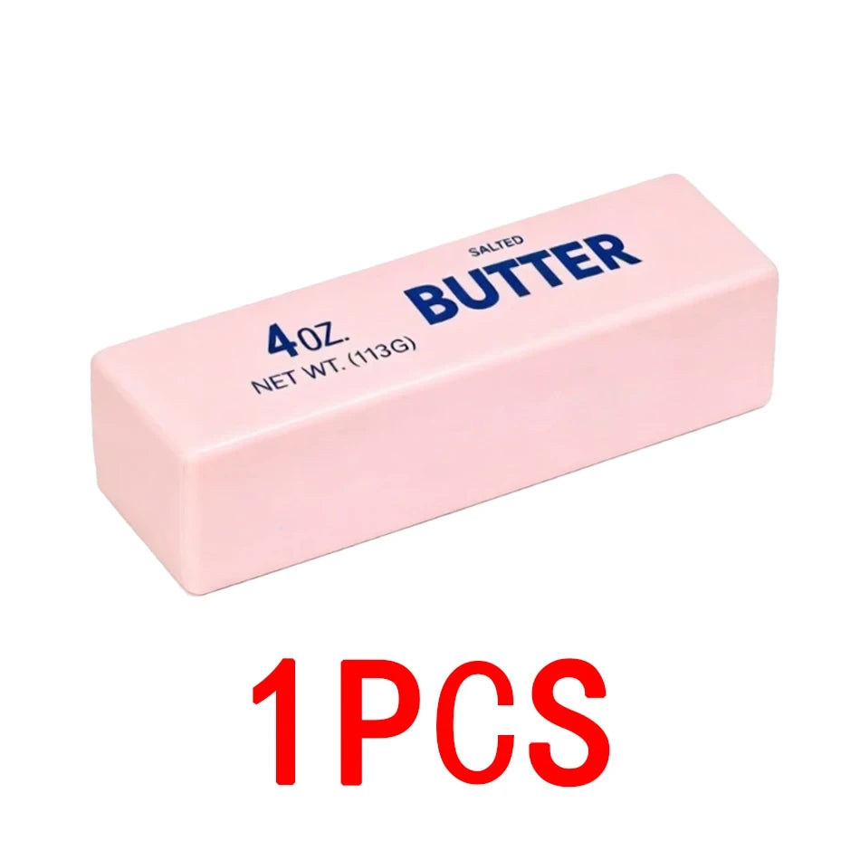 Strawberry butter stress relief squishy toy — slow rising butter bar