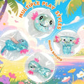 Giant Glitter Axolotl Squishy — Kawaii Stretchy Stress Toy