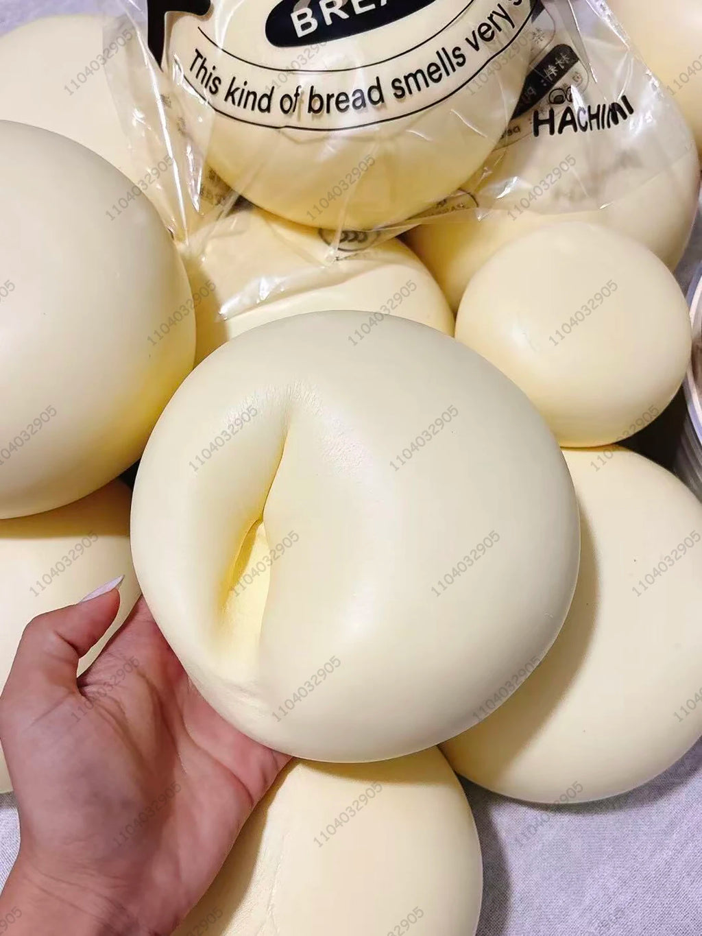 Giant Milk Bun Squishy — Moist Slow Rising Jumbo Bread Toy