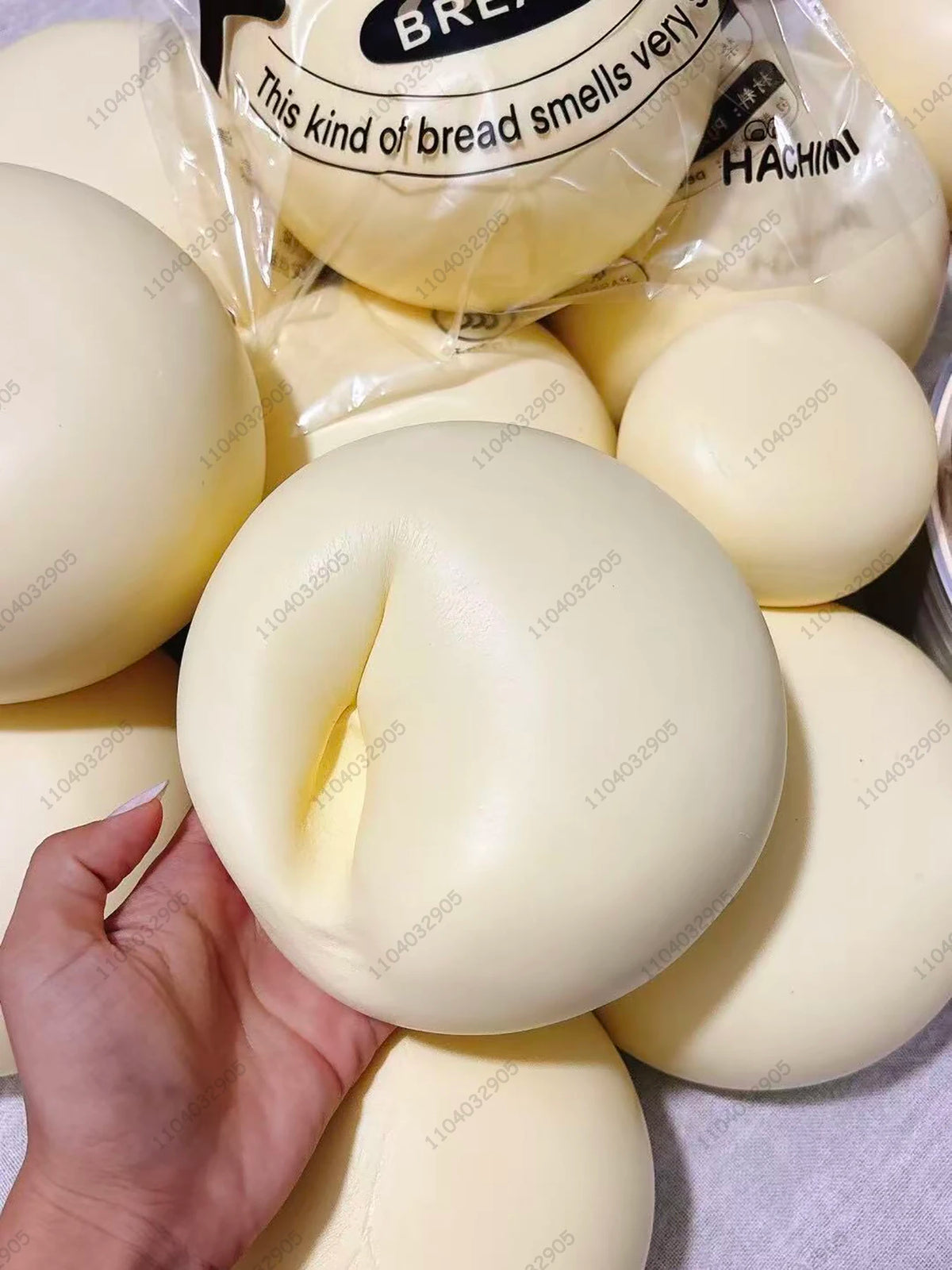Giant Milk Bun Squishy — Moist Slow Rising Jumbo Bread Toy