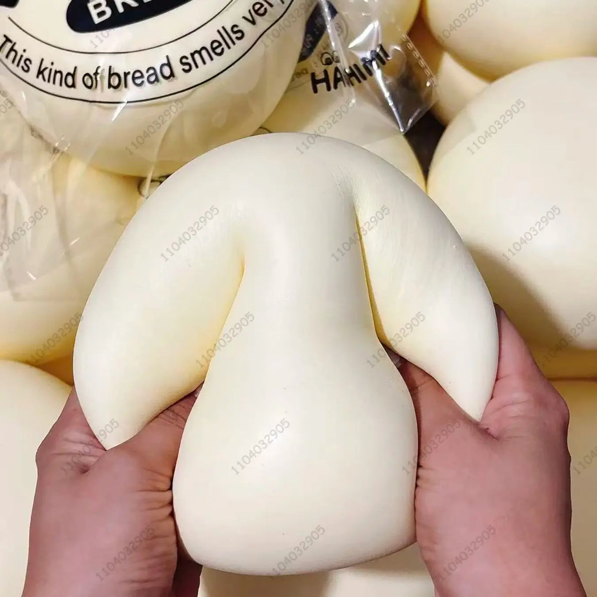 Giant Milk Bun Squishy — Moist Slow Rising Jumbo Bread Toy
